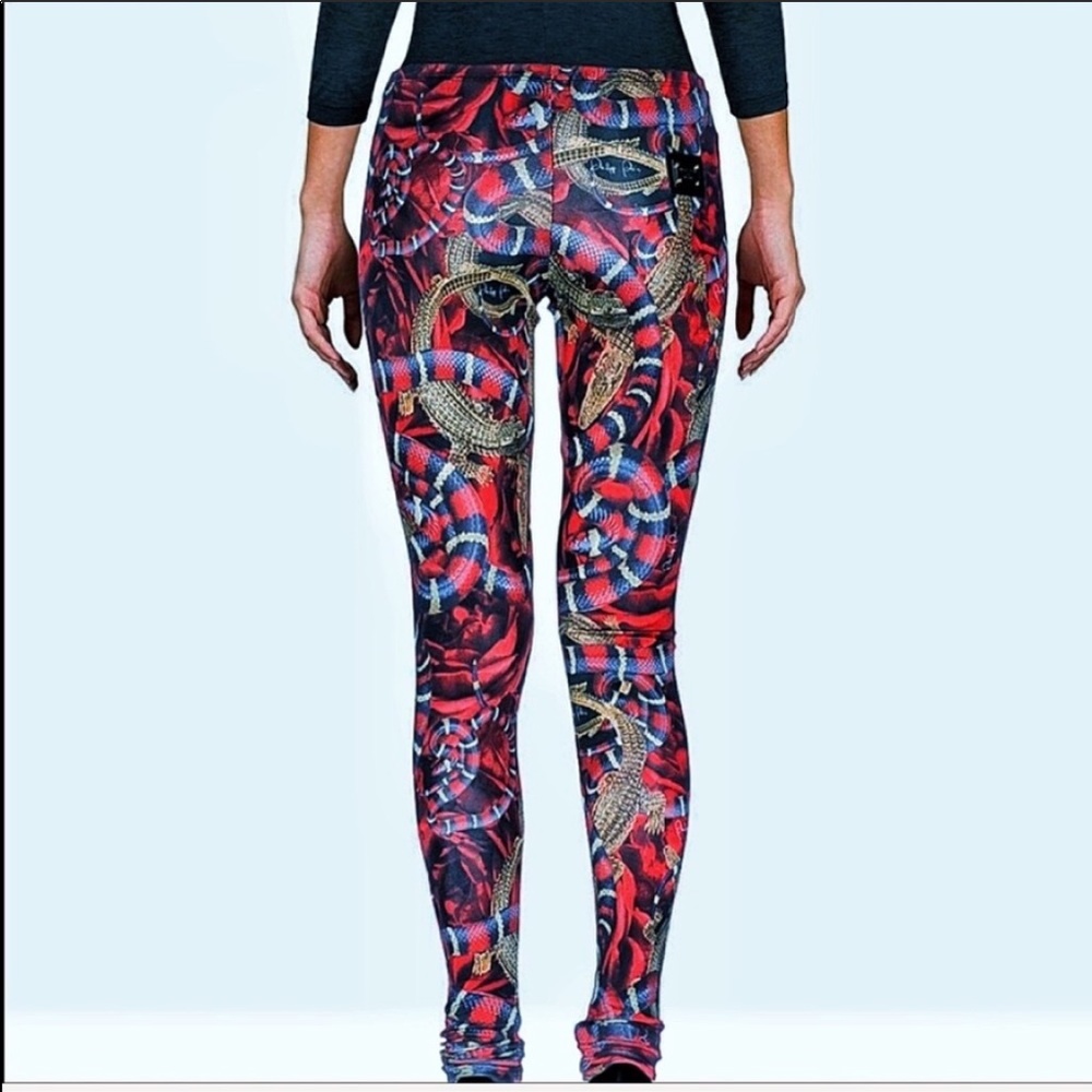 PHILIPP PLEIN snake leggings - Picture 4 of 8